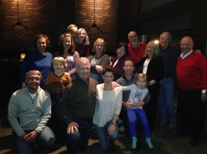 Extended family during my fundraiser last November.